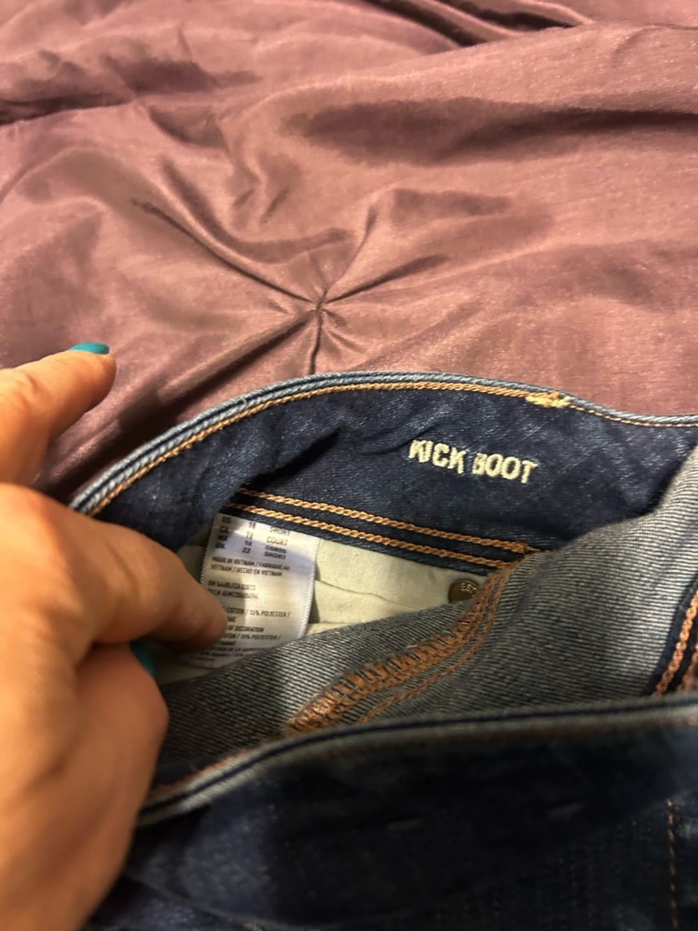 American Eagle Outfitters Men’s Dark Blue Bootcut Jeans